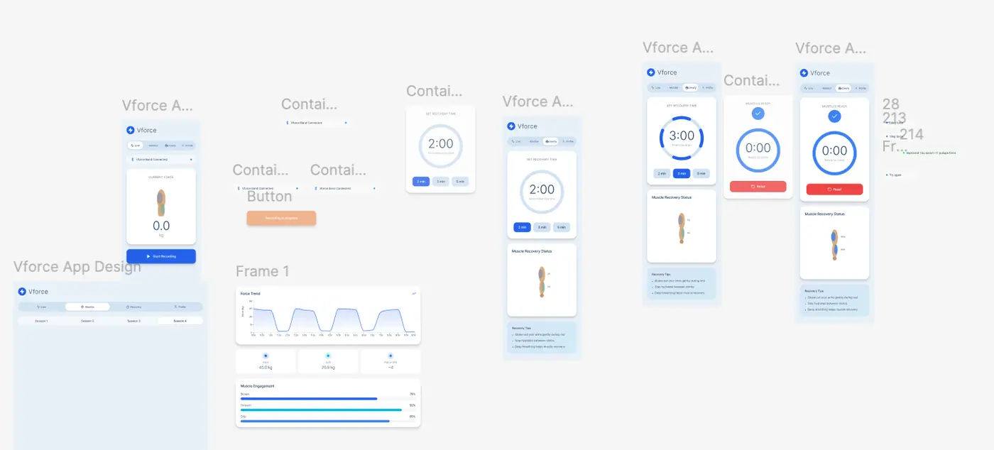 Video prototype Figma components