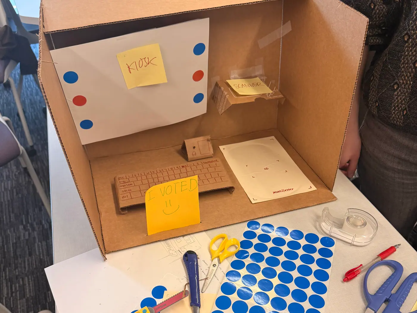 Voting machine low fidelity prototype