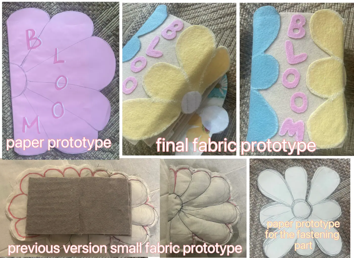 Bloom fabric book process