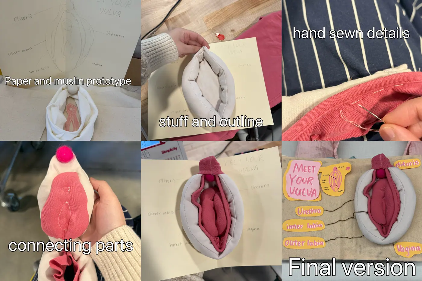 Bloom sewn vulva page process